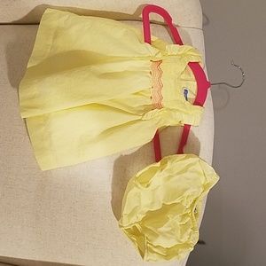 jacadi baby girl yellow dress